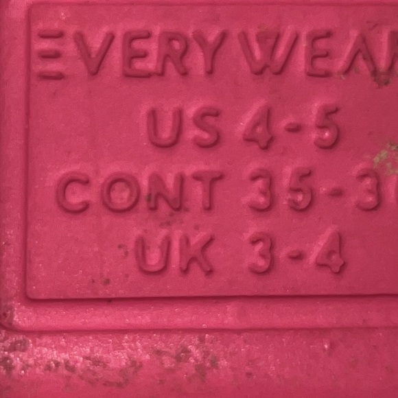 Totes Very Wear pink rubber rain boots size 4/5 youth girls - Picture 6 of 6